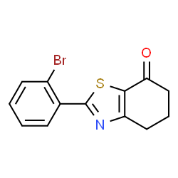 ChemSpider 2D Image | 2-(2-Bromophenyl)-5,6-dihydro-1,3-benzothiazol-7(4H)-one | C13H10BrNOS