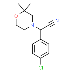 ChemSpider 2D Image | (4-Chlorophenyl)(2,2-dimethyl-4-morpholinyl)acetonitrile | C14H17ClN2O
