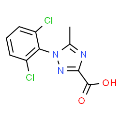 ChemSpider 2D Image | 1-(2,6-Dichlorophenyl)-5-methyl-1H-1,2,4-triazole-3-carboxylic acid | C10H7Cl2N3O2