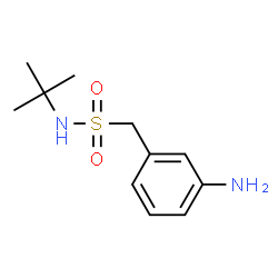 ChemSpider 2D Image | 1-(3-Aminophenyl)-N-(2-methyl-2-propanyl)methanesulfonamide | C11H18N2O2S