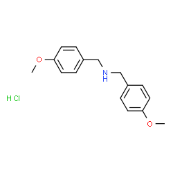 ChemSpider 2D Image | bis(4-methoxybenzyl)amine hydrochloride | C16H20ClNO2