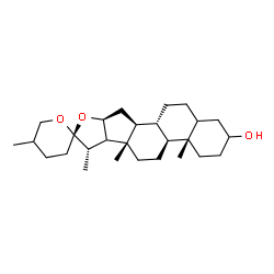 ChemSpider 2D Image | (17xi)-Spirostan-3-ol | C27H44O3