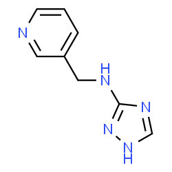 ChemSpider 2D Image | N-(3-Pyridinylmethyl)-1H-1,2,4-triazol-3-amine | C8H9N5