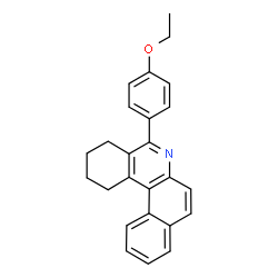 ChemSpider 2D Image | 5-(4-Ethoxyphenyl)-1,2,3,4-tetrahydrobenzo[a]phenanthridine | C25H23NO