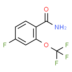 ChemSpider 2D Image | 4-Fluoro-2-(trifluoromethoxy)benzamide | C8H5F4NO2