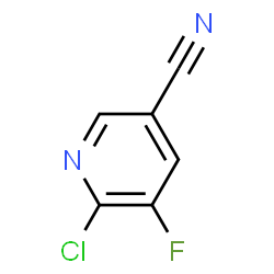 ChemSpider 2D Image | 6-Chloro-5-fluoronicotinonitrile | C6H2ClFN2