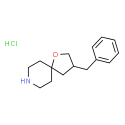 ChemSpider 2D Image | 3-Benzyl-1-oxa-8-azaspiro[4.5]decane hydrochloride | C15H22ClNO