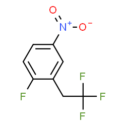 ChemSpider 2D Image | 1-Fluoro-4-nitro-2-(2,2,2-trifluoroethyl)benzene | C8H5F4NO2