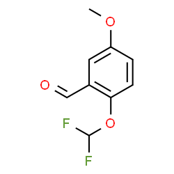 ChemSpider 2D Image | 2-(Difluoromethoxy)-5-methoxybenzaldehyde | C9H8F2O3