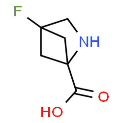 ChemSpider 2D Image | 4-Fluoro-2-azabicyclo[2.1.1]hexane-1-carboxylic acid | C6H8FNO2