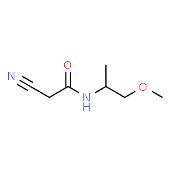 ChemSpider 2D Image | 2-Cyano-N-(1-methoxy-2-propanyl)acetamide | C7H12N2O2
