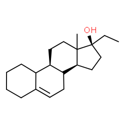 ChemSpider 2D Image | (8xi,10xi,13xi,17alpha)-19-Norpregn-5-en-17-ol | C20H32O