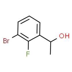 ChemSpider 2D Image | 1-(3-Bromo-2-fluorophenyl)ethanol | C8H8BrFO