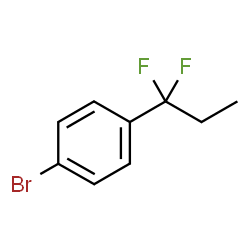 ChemSpider 2D Image | 1-Bromo-4-(1,1-difluoropropyl)benzene | C9H9BrF2