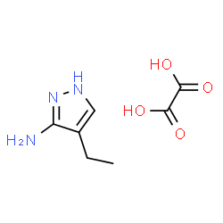 ChemSpider 2D Image | 4-Ethyl-1H-pyrazol-3-amine oxalate | C7H11N3O4
