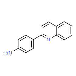 ChemSpider 2D Image | 4-(2-Quinolinyl)aniline | C15H12N2