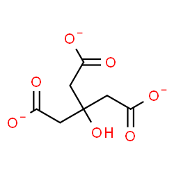 ChemSpider 2D Image | 3-(Carboxylatomethyl)-3-hydroxypentanedioate | C7H7O7