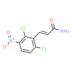 ChemSpider 2D Image | (2E)-3-(2,6-Dichloro-3-nitrophenyl)acrylamide | C9H6Cl2N2O3