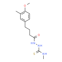 ChemSpider 2D Image | 2-[4-(4-Methoxy-3-methylphenyl)butanoyl]-N-methylhydrazinecarbothioamide | C14H21N3O2S