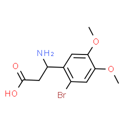 ChemSpider 2D Image | 3-Amino-3-(2-bromo-4,5-dimethoxyphenyl)propanoic acid | C11H14BrNO4
