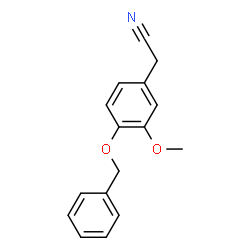 ChemSpider 2D Image | [4-(Benzyloxy)-3-methoxyphenyl]acetonitrile | C16H15NO2
