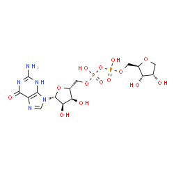 ChemSpider 2D Image | guanosine diphosphate ribose | C15H23N5O14P2