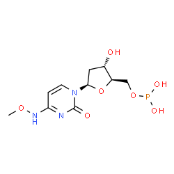ChemSpider 2D Image | 2'-Deoxy-5'-O-(dihydroxyphosphino)-N-methoxycytidine | C10H16N3O7P