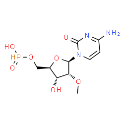 ChemSpider 2D Image | 5'-O-[Hydroxy(oxido)phosphoranyl]-2'-O-methylcytidine | C10H16N3O7P