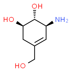 ChemSpider 2D Image | 1-AMINO-2,3-DIHYDROXY-5-HYDROXYMETHYL CYCLOHEX-5-ENE | C7H13NO3