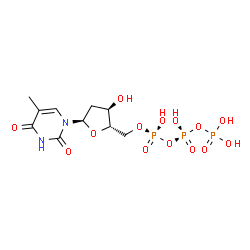 ChemSpider 2D Image | THYMIDINE-5'-TRIPHOSPHATE | C10H17N2O14P3