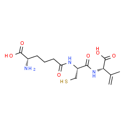ChemSpider 2D Image | D-(L-A-AMINOADIPOYL)-L-CYSTEINYL-D-ISODEHYDROVALINE | C14H23N3O6S