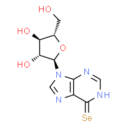 ChemSpider 2D Image | SELENOINOSINE | C10H12N4O4Se