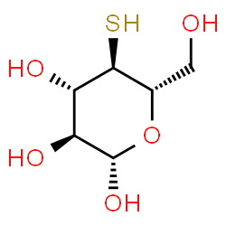 ChemSpider 2D Image | 4-Thio-beta-L-glucopyranose | C6H12O5S