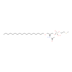 ChemSpider 2D Image | 1-OCTADECYL-2-ACETAMIDO-2-DEOXY-SN-GLYCEROL-3-PHOSPHOETHYLMETHYL SULFIDE | C26H54NO6PS