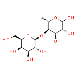 ChemSpider 2D Image | beta-D-galactosyl-(1->4)-L-rhamnose | C12H22O10