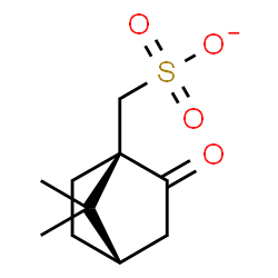 ChemSpider 2D Image | [(1R,4S)-7,7-Dimethyl-2-oxobicyclo[2.2.1]hept-1-yl]methanesulfonate | C10H15O4S