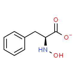 ChemSpider 2D Image | (2S)-2-(Hydroxyamino)-3-phenylpropanoate | C9H10NO3