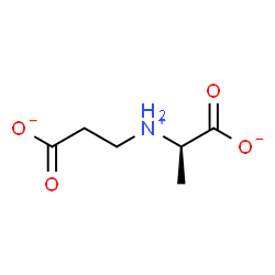 ChemSpider 2D Image | (2R)-2-[(2-Carboxylatoethyl)ammonio]propanoate | C6H10NO4