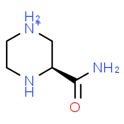 ChemSpider 2D Image | (3S)-3-Carbamoylpiperazin-1-ium | C5H12N3O