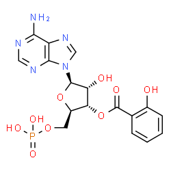 ChemSpider 2D Image | 3'-O-salicyl-AMP | C17H18N5O9P