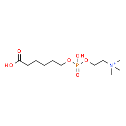 ChemSpider 2D Image | 2-({[(5-Carboxypentyl)oxy](hydroxy)phosphoryl}oxy)-N,N,N-trimethylethanaminium | C11H25NO6P