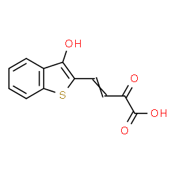 ChemSpider 2D Image | 4-(3-hydroxy-1-benzothiophen-2-yl)-2-oxobut-3-enoic acid | C12H8O4S
