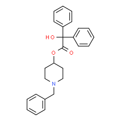 ChemSpider 2D Image | 1-Benzyl-4-piperidinyl hydroxy(diphenyl)acetate | C26H27NO3