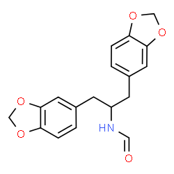 ChemSpider 2D Image | N-[1,3-Bis(1,3-benzodioxol-5-yl)-2-propanyl]formamide | C18H17NO5