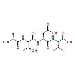 ChemSpider 2D Image | L-Alanyl-L-threonyl-L-alpha-aspartyl-L-valine | C16H28N4O8