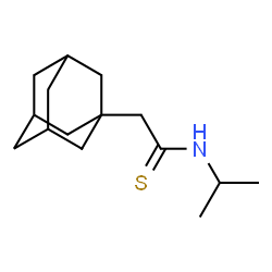 ChemSpider 2D Image | 2-(Adamantan-1-yl)-N-isopropylethanethioamide | C15H25NS