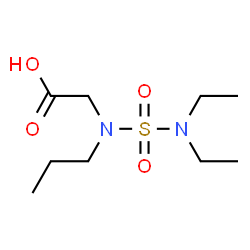 ChemSpider 2D Image | N-(Diethylsulfamoyl)-N-propylglycine | C9H20N2O4S