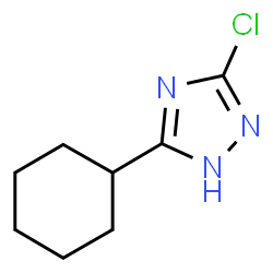ChemSpider 2D Image | 3-Chloro-5-cyclohexyl-1H-1,2,4-triazole | C8H12ClN3