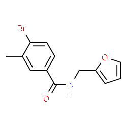 ChemSpider 2D Image | 4-Bromo-N-(2-furylmethyl)-3-methylbenzamide | C13H12BrNO2