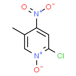ChemSpider 2D Image | 2-Chloro-5-methyl-4-nitropyridine 1-oxide | C6H5ClN2O3